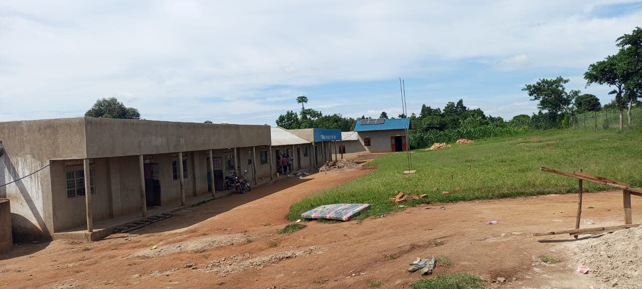 Unfinished school building before renovation