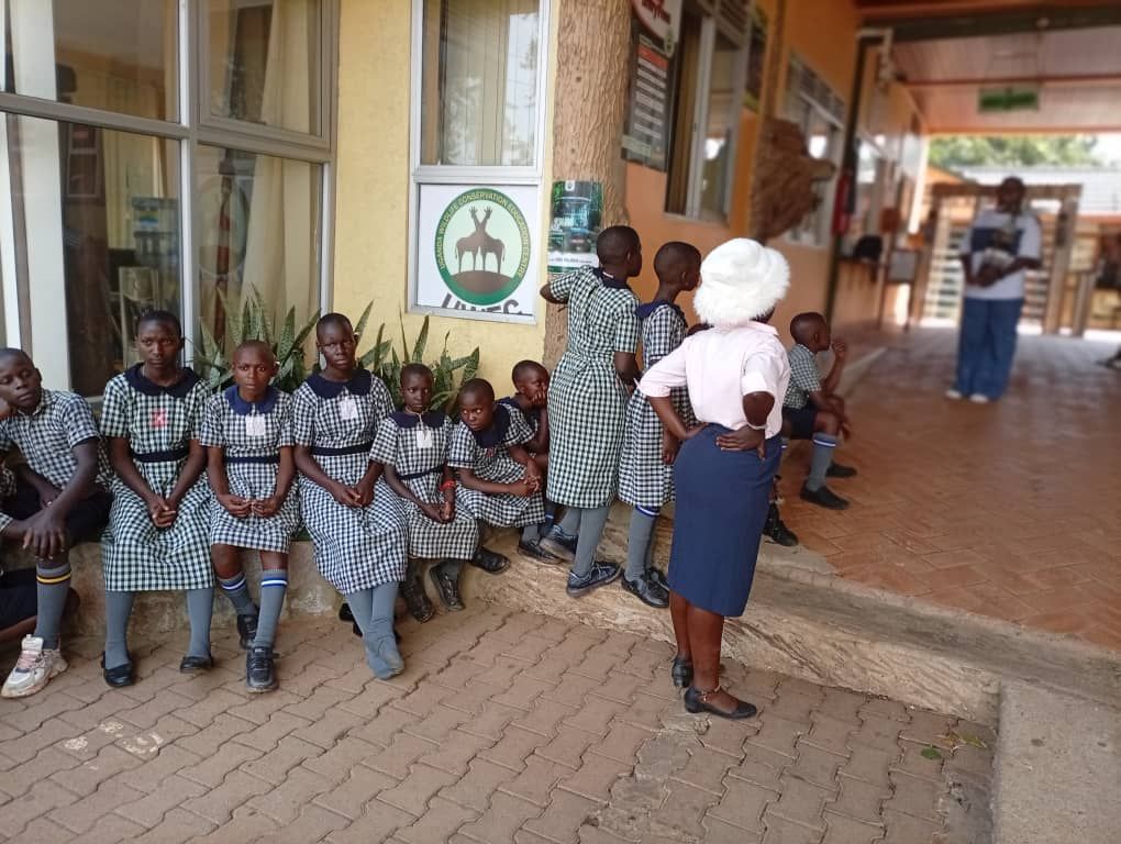 Pupils at the Uganda Wildlife Education Centre