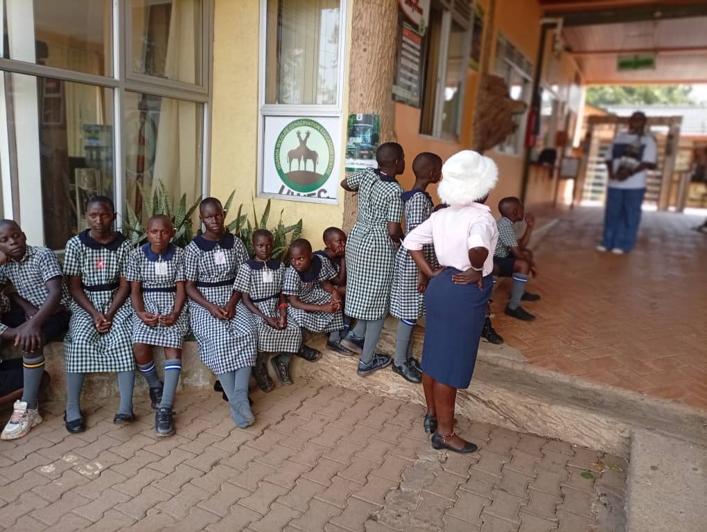 Pupils at the Uganda Wildlife Education Centre